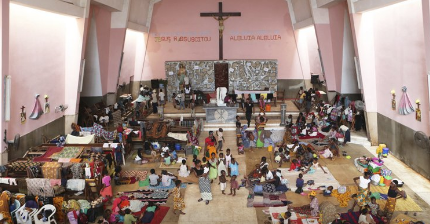 Mozambique church a refuge for Muslim cyclone survivors