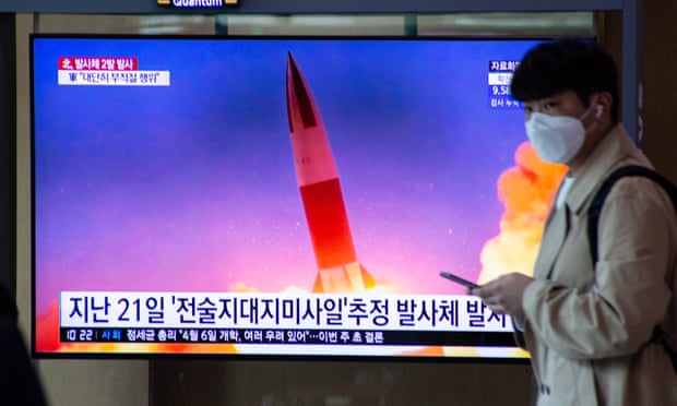 North Korea fires two missiles as Seoul condemns ‘inappropriate’ timing