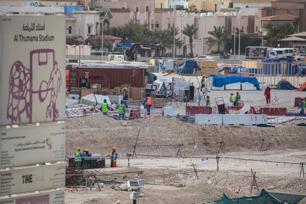 Despite coronavirus, it's 'business as usual' for World Cup workers in Qatar